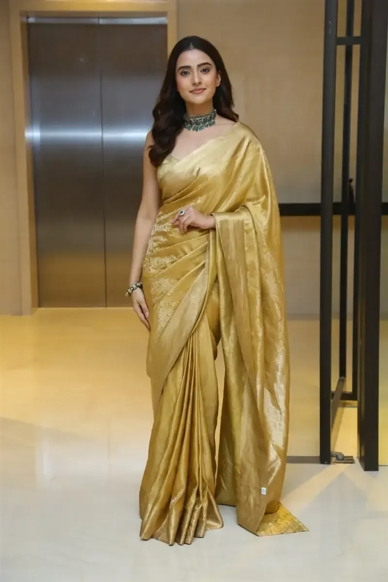 RUKSHAR DHILLON IN YELLOW SAREE AT MOVIE TEASER LAUNCH 5